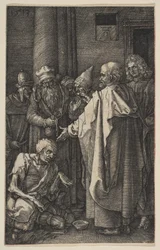 Saint Pierre et saint Jean à la porte du Temple, de «La Passion»