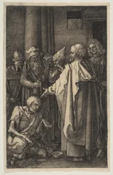 Saint Pierre et Saint Jean à la porte du Temple, de La Passion, 1513
