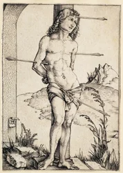 Saint Sébastien lié à la colonne