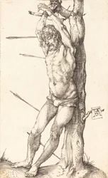 Saint Sébastien Attaché à l