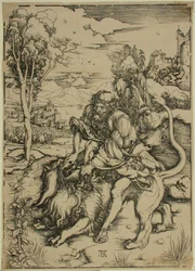 Samson combattant le lion