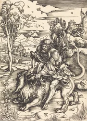 Samson combattant avec le lion
