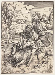 Samson déchirant le lion