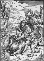 Samson tue le lion