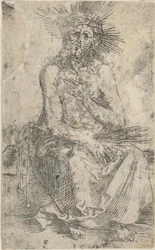 Homme de douleurs, assis