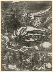 Voile de Véronique tenu par un ange