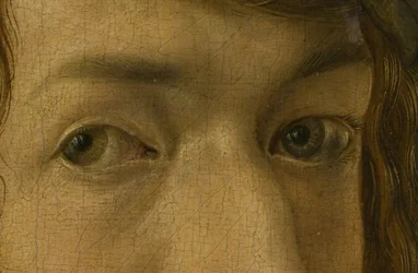 Autoportrait (Madrid), détail des yeux