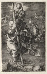 Saint Christophe, tourné vers la droite