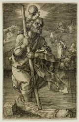 Saint Christophe tourné vers la droite