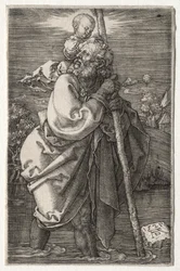 Saint Christophe, tourné vers la gauche, 1521