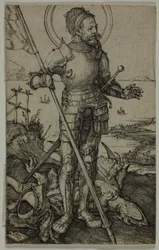 Saint Georges à pied