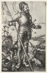 Saint Georges à pied