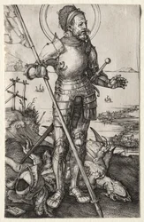 Saint Georges à pied, vers 1504-1505