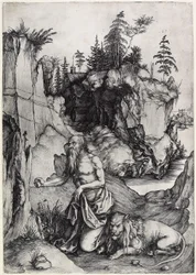 Saint Jérôme en pénitence, vers 1497