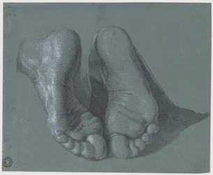 Étude de deux pieds, vers 1508