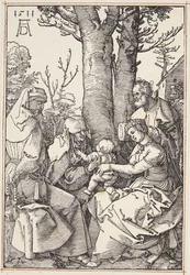 La Sainte Famille avec Joachim et Sainte Anne