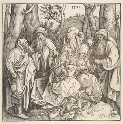 La Sainte Famille avec des Saints et Deux Anges Musiciens, 1511