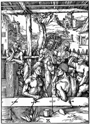 Le Bain des hommes, 1497-1498, 1936