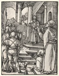 La Petite Passion : Christ devant Pilate, vers 1509-1511