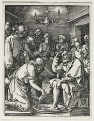 La Petite Passion : Le Christ lavant les pieds de Saint Pierre