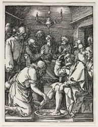 La Petite Passion : Le Christ lavant les pieds de Saint Pierre
