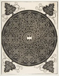 Le Troisième Nœud. Rondelle Entrelacée avec Huit Couronnes et un Écusson Festonné