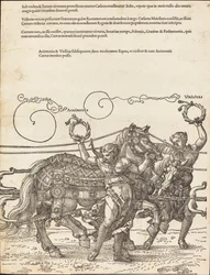 Le char triomphal de Maximilien I (Le grand char triomphal) [plaque 6 de 8]