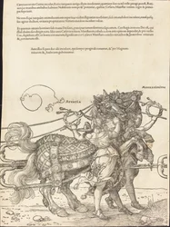 Le char triomphal de Maximilien I (Le grand char triomphal) [planche 7 de 8]