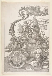 Le Char triomphal de Maximilien I Le Grand Tri..., probablement terminé vers 1518, publié 1522