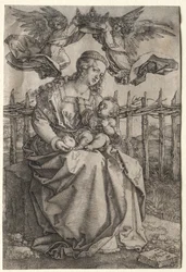 La Vierge couronnée par deux anges