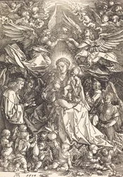 La Vierge entourée de nombreux anges, 1518