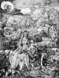 La Vierge et de nombreux animaux, 1505, 1936