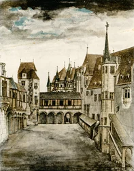 Vue de la cour du château