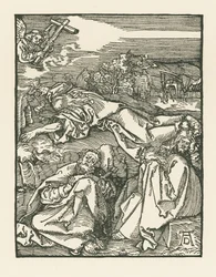 Agonie dans le jardin - Le Christ sur le mont des Oliviers, vers 1508-09 (gravure sur bois)