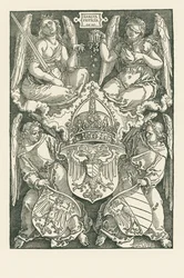 Allégorie avec les armoiries de l