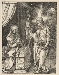 Le Christ apparaissant à sa mère, de la Petite Passion, vers 1510