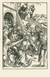 Le Christ portant la croix, vers 1500 (gravure sur bois)
