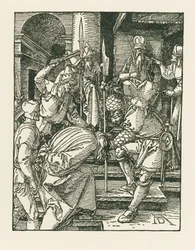 Le Christ devant Anne, vers 1508-09 (gravure sur bois)