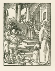 Le Christ devant Pilate, vers 1508-09 (gravure sur bois)