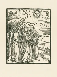 Le Christ montre à ses disciples les signes dans le ciel