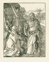 Le Christ prenant congé de sa mère, vers 1508-09 (gravure sur bois)
