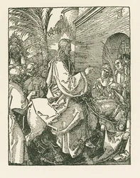 Entrée du Christ à Jérusalem, vers 1508-09 (gravure sur bois)
