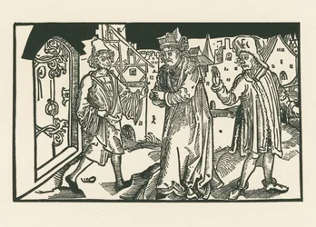Davus, Simo et Chremes, vers 1492-93 (gravure sur bois)