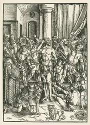 Flagellation du Christ, vers 1496-97 (gravure sur bois)