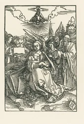 Sainte Famille avec cinq anges, vers 1503-04 (gravure sur bois)