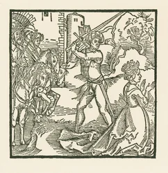 Le roi Jéhu fait décapiter sa femme Jézabel