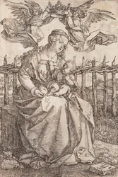 La Vierge Marie couronnée par deux anges