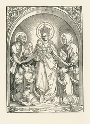 Madone avec les moines chartreux, les saints Jean-Baptiste et Bruno