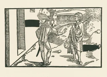 Phaedria et Parmeno, vers 1492-93 (gravure sur bois)