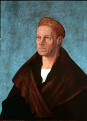 Portrait du banquier allemand Jakob II Fugger dit le Riche (1459-1525) Détrempe d